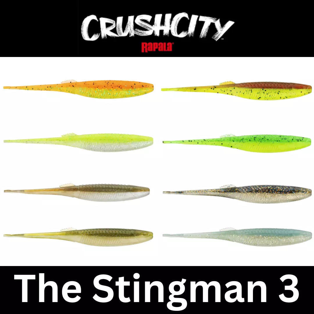 CRUSHCITY The Stingman 3-Inch Soft Bait | Multiple Colors