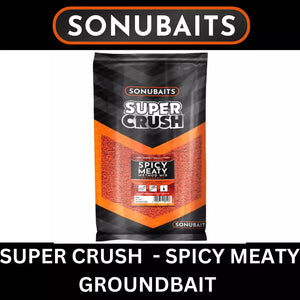 SONUBAITS SUPERCRUSH SPICY MEATY GROUNDBAIT 2kg