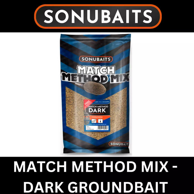 SONUBAITS MATCH METHOD MIX DARK GROUNDBAIT 2kg