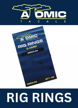 Atomic Tackle Rig Rings 3.0mm Medium
