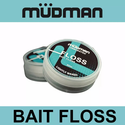 MUDMAN UNSCENTED LIGHTLY WAXED BAIT FLOSS 50m