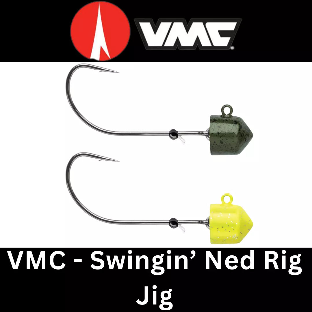 VMC Swingin Ned Rig Jig - Chartreuse 5.3g/7g - Green Pumpkin 5.3g/10.6g