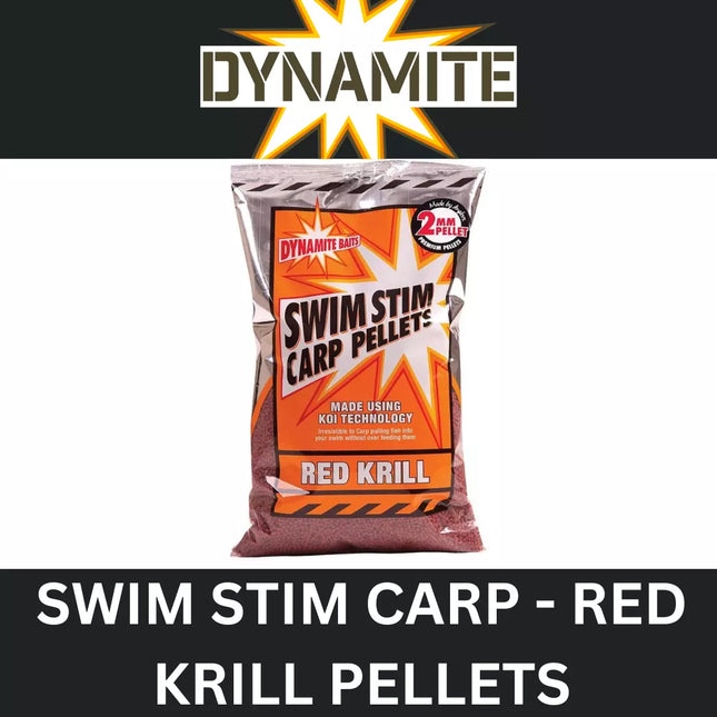 DYNAMITE SWIM STIM RED KRILL PREMIUM PELLET 2mm/3mm/6mm/8mm