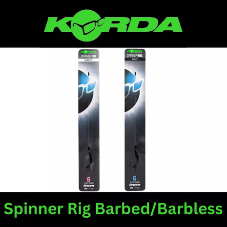 KORDA SPINNER RIG BARBED & BARBLESS (krank shaft) *All Sizes*