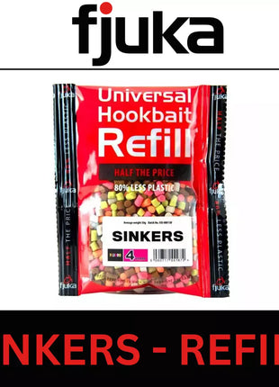 FJUKA SINKERS FUORO UNIVERSAL HOOKBAIT REFILL 6mm / 8mm / 11mm