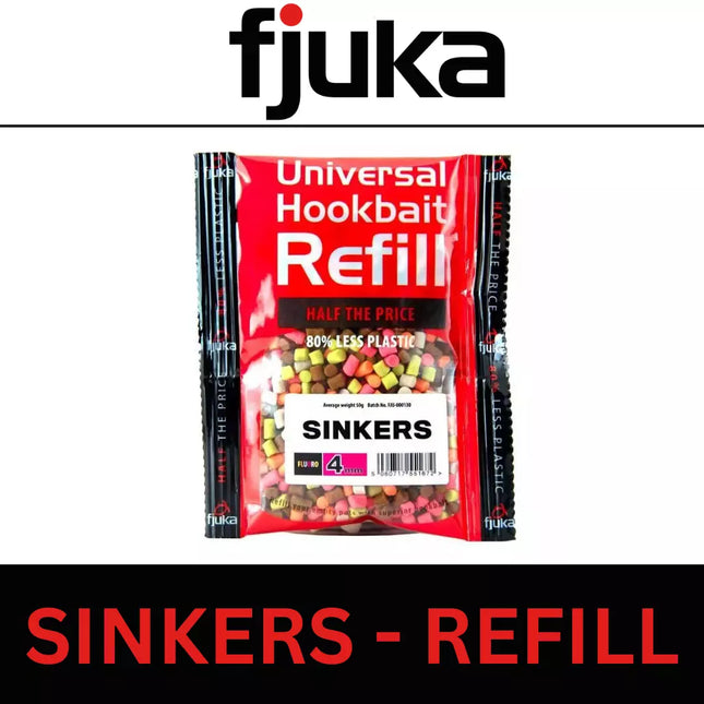 FJUKA SINKERS FUORO UNIVERSAL HOOKBAIT REFILL 6mm / 8mm / 11mm