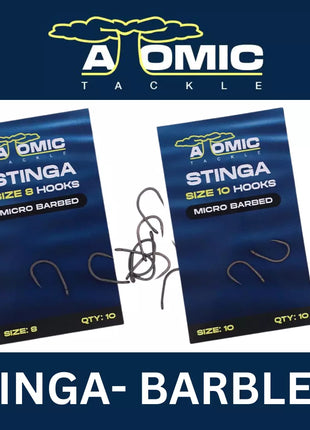 Atomic Tackle Stinga Barbless Size 8, 10