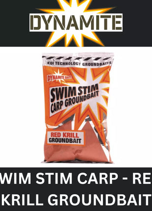 DYNAMITE SWIM STIM RED KRILL CARP GROUNDBAIT 900g
