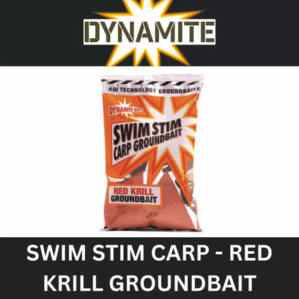 DYNAMITE SWIM STIM RED KRILL CARP GROUNDBAIT 900g