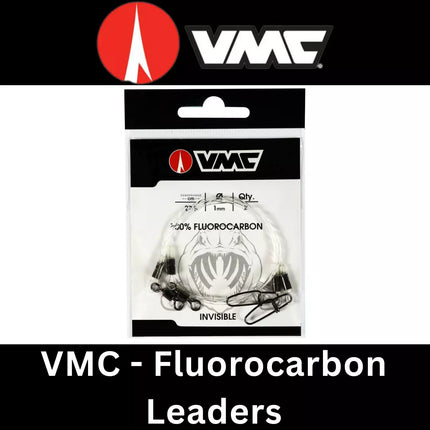 VMC Fluorocarbon Lure Fishing Leaders - 0.81mm/40cm - 1mm/40cm