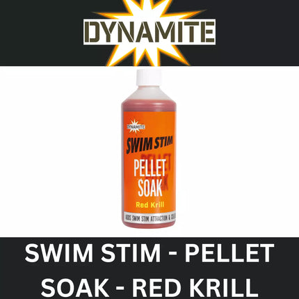 DYNAMITE SWIM STIM PELLET SOAK RED KRILL 500ml