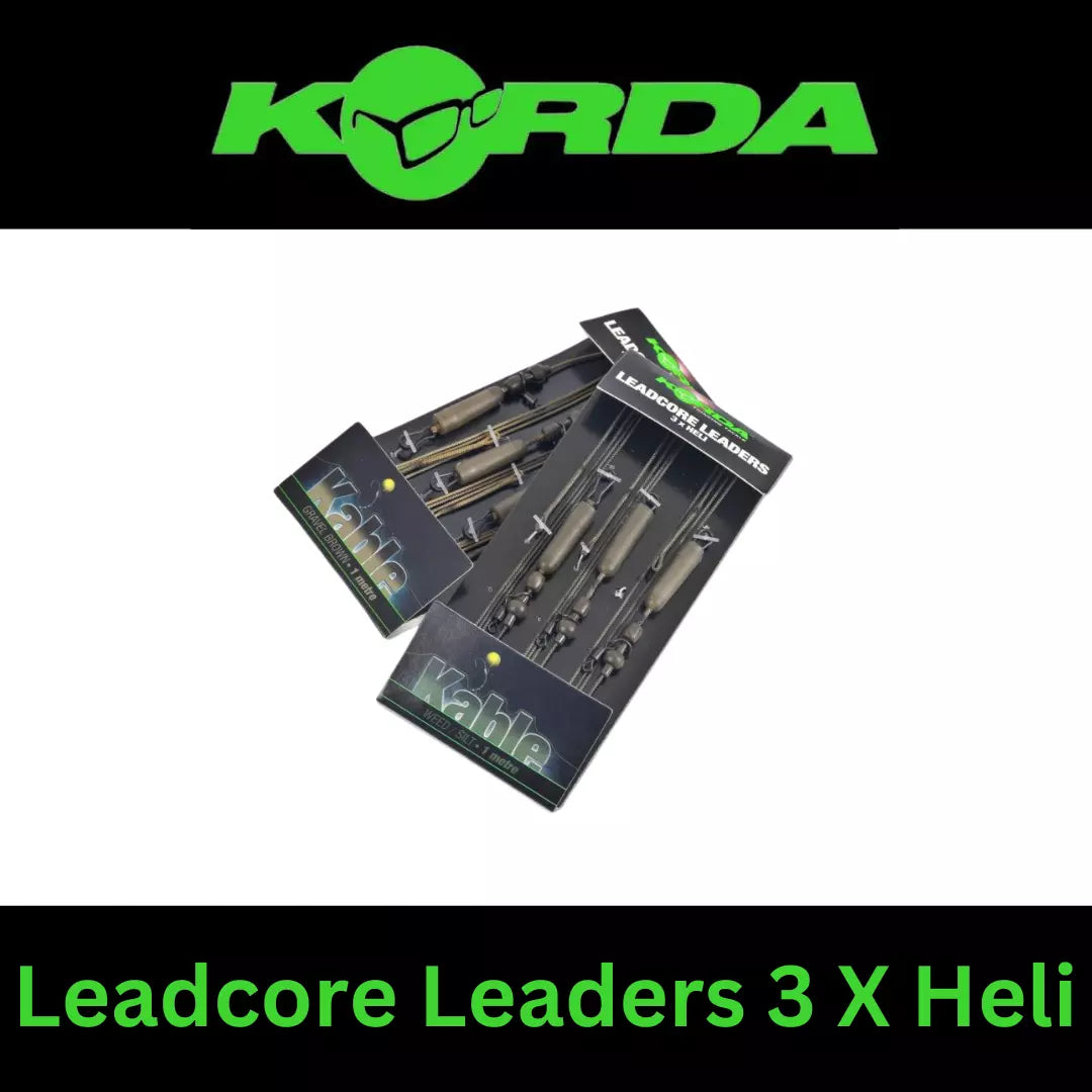 KORDA LEADCORE LEADERS 3x HELI SAFE