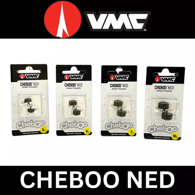 VMC Cheeboo NED Jig Head- Green Pumpkin 3g/5g/7g/10g