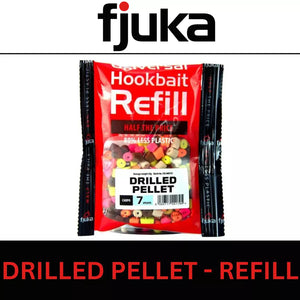 FJUKA DRILLED PELLET CARPO UNIVERSAL HOOKBAIT REFILL 7mm / 11mm / 14mm