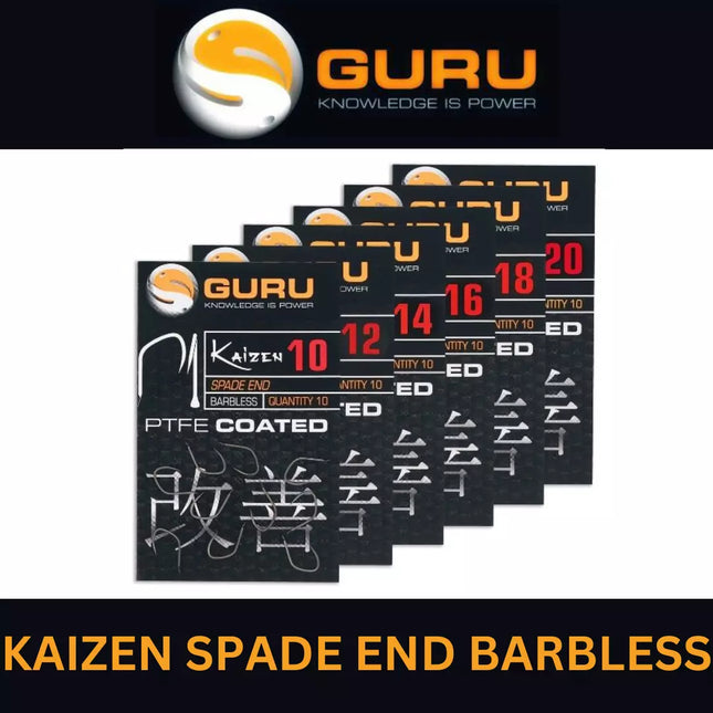 GURU KAIZEN SPADE END BARBLESS 10/12/14/16/18/20