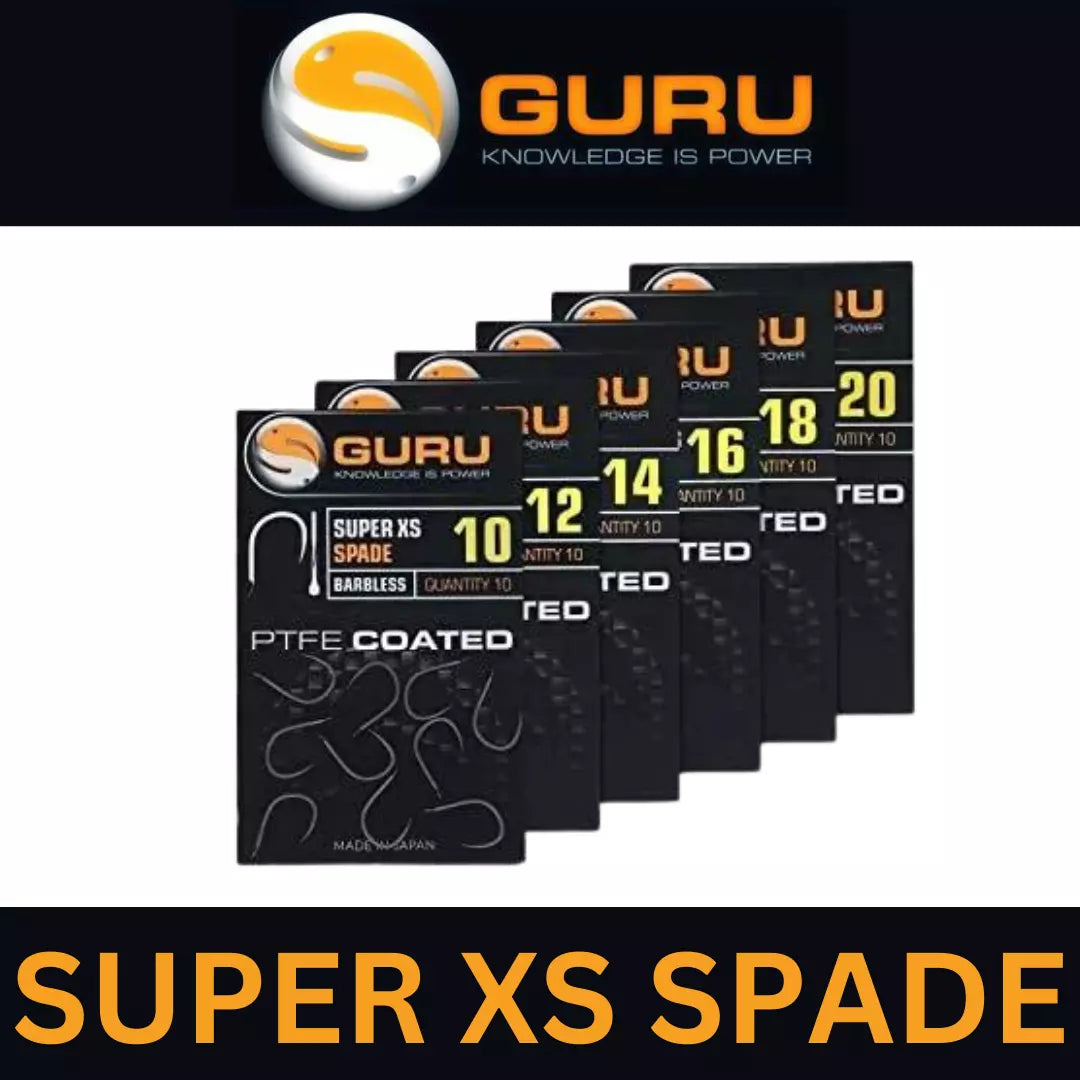 GURU SUPER XS SPADE BARBLESS PTFE COATED 10/12/14/16/18/20