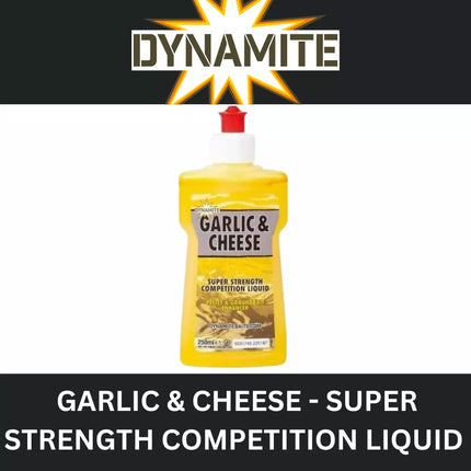 DYNAMITE GARLIC & CHEESE -  LIQUID PELLET & GROUNDBAIT ENHANCER