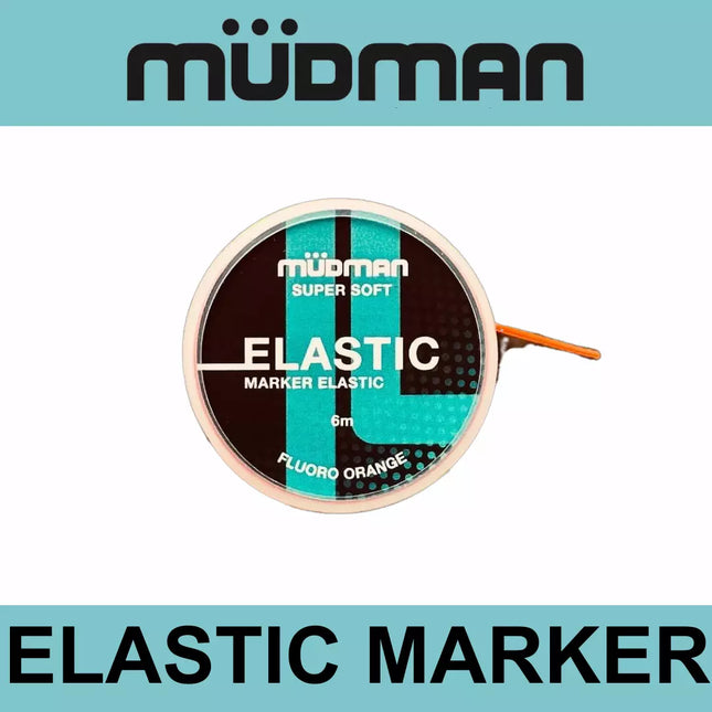 MUDMAN FLUORO ORANGE SUPER SOFT MARKER ELASTIC 6m