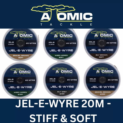 Atomic Tackle JEL E WYRE 20m STIFF- SOFT 15lb/25lb/35lb