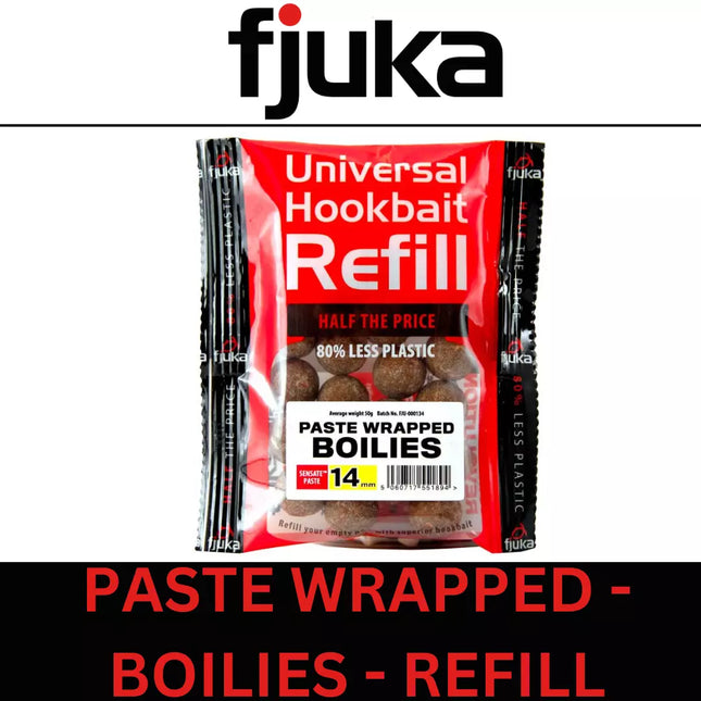 FJUKA PASTE WRAPPED BOILIES SENSATE PASTE UNIVERSAL HOOKBAIT REFILL 14mm