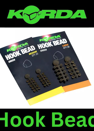 KORDA HOOK BEAD GREEN Carp Fishing Beads All Sizes