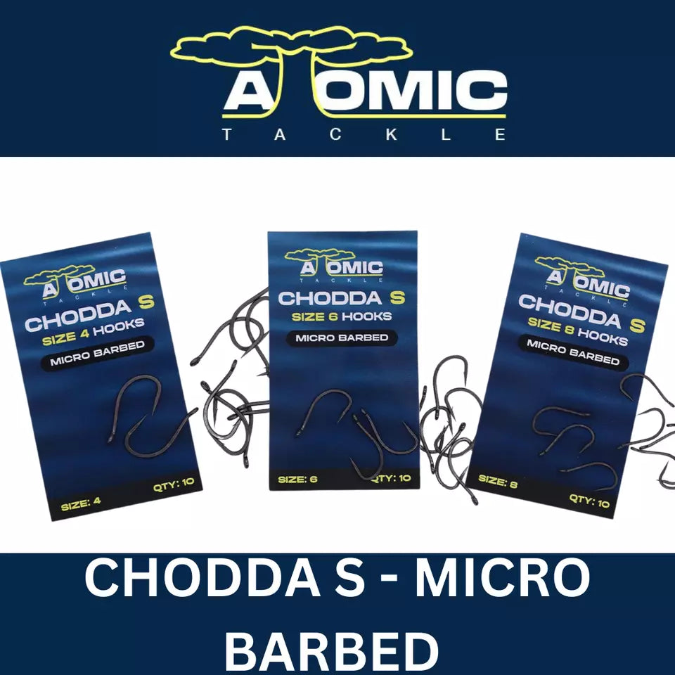 Atomic Tackle Chodda S Micro Barbed Sizes 4, 6 & 8