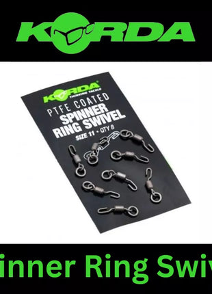 KORDA PTFE COATED RING SWIVEL Size 8 & Size 11