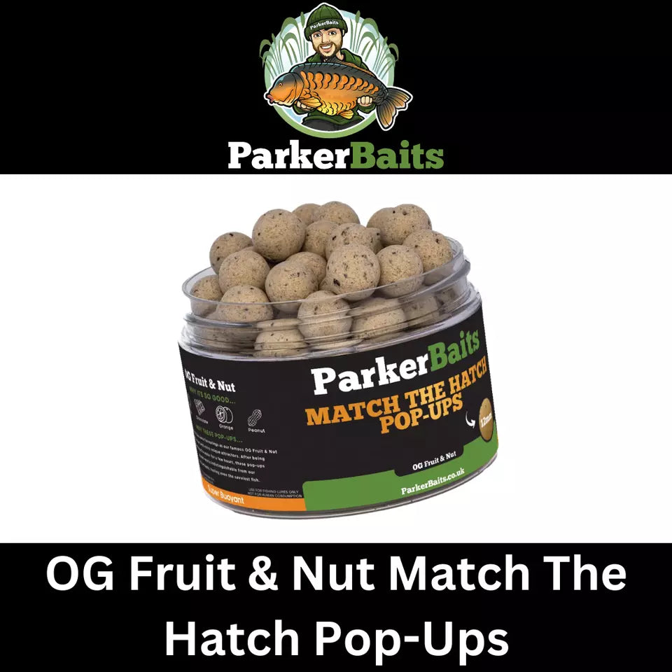 Parker Baits OG Fruit & Nut Match The Hatch Pop-Ups 12mm & 15mm