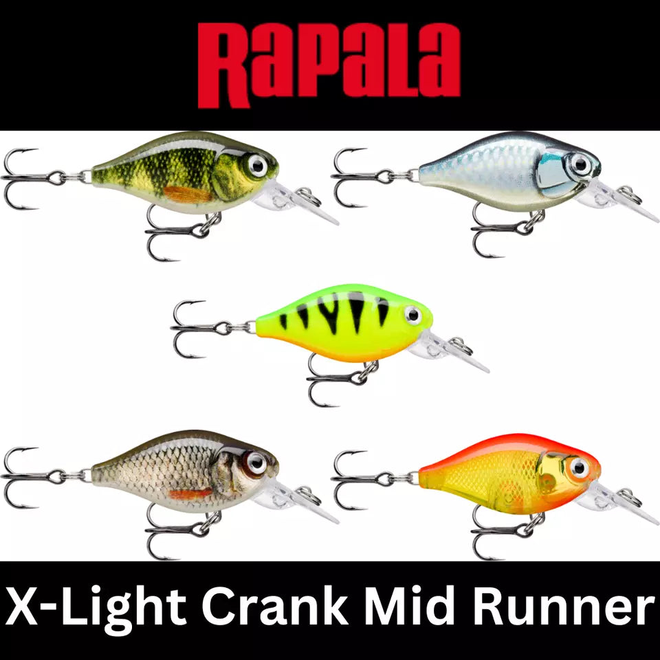 RAPALA X- Light Crank Mid Runner 3.5cm - Multiple Colours