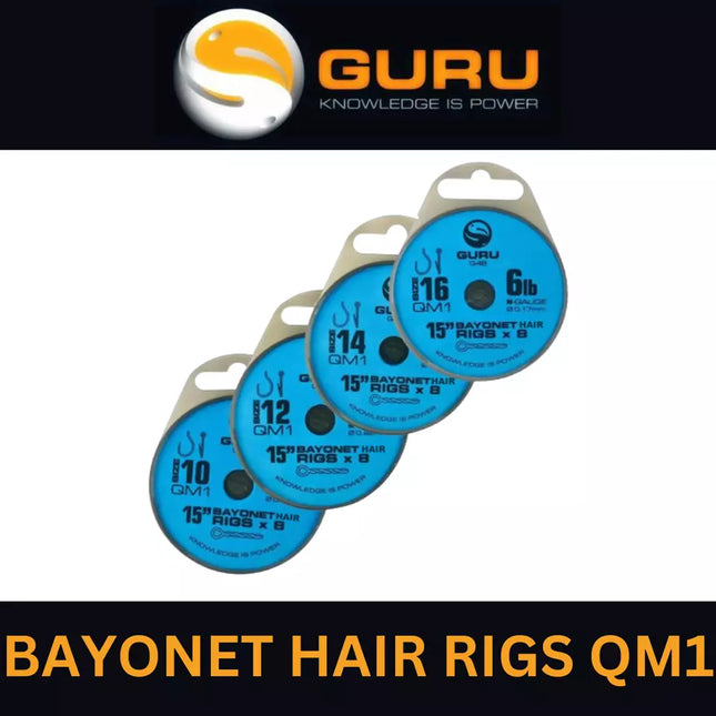 GURU BAYONET HAIR RIGS QM1 15’’