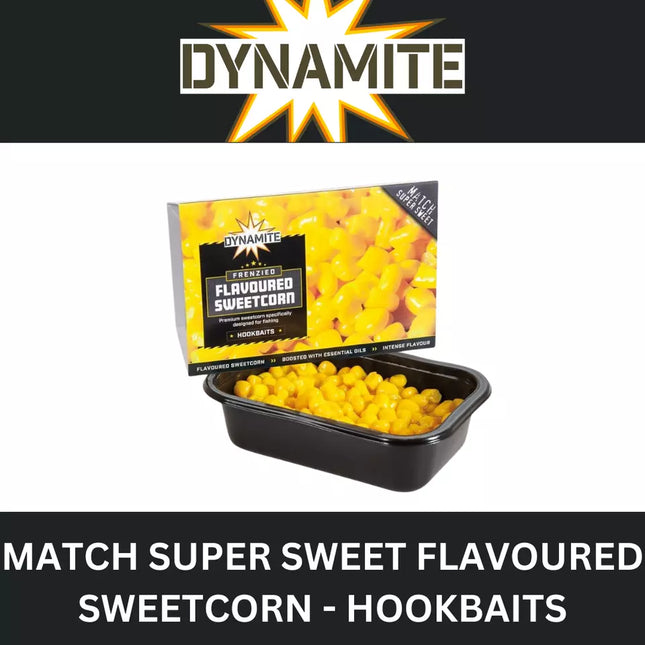 DYNAMITE FRENZIED FLAVOURED SWEETCORN MATCH SUPER SWEET HOOKBAITS