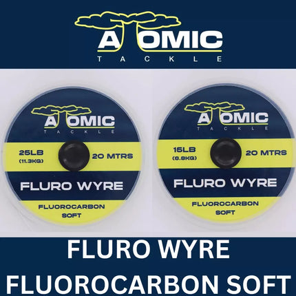 Atomic Tackle Fluro Wyre Fluorocarbon Soft – 20m (15lb & 25lb)