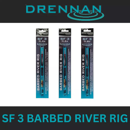 DRENNAN SF 3 BARBED RIVER RIG 0.4g / 0.6g / 0.8g