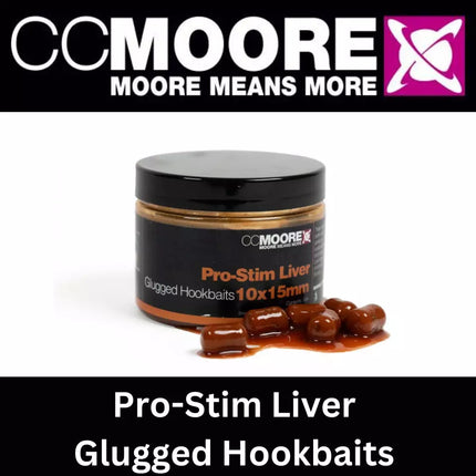 CCMOORE Pro-Stim Liver Glugged Hookbaits - 10x15mm