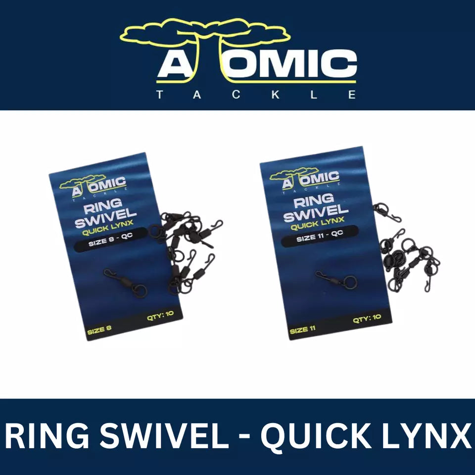 Atomic Tackle Ring Swivel Quick Lynx - Sizes 8QC & 11QC