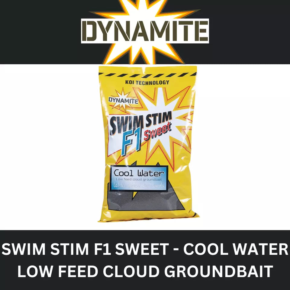 DYNAMITE SWIM STIM F1 SWEET COOL WATER LOW FEED CLOUD GROUNDBAIT 800g