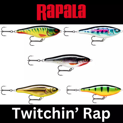 RAPALA Twitchin’ Rap 12cm - Multiple Colours