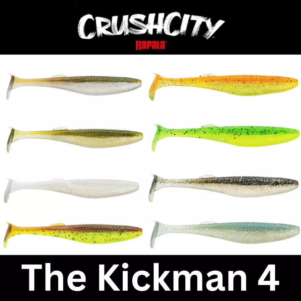 CRUSHCITY The Kickman 4-Inch Soft Bait | Multiple Colors