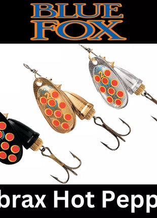 BLUE FOX Vibrax Spinner Hot Pepper Size 3 - Lure Fishing