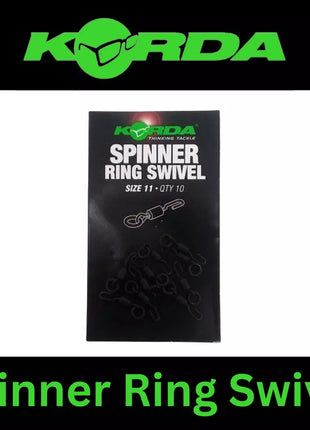 KORDA RING SWIVEL Non Reflective Size 8