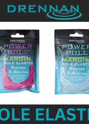 DRENNAN POWER PULL MARGIN POLE ELASTIC AQUA / PINK