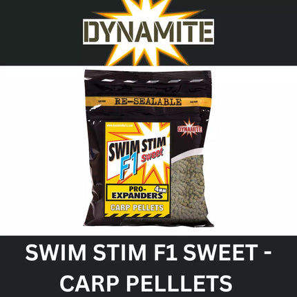 DYNAMITE SWIM STIM F1 SWEET PRO EXPANDERS CARP PELLETS 4mm/6mm