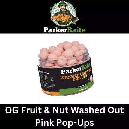 Parker Baits OG Fruit & Nut Washed Out Pink Pop-Ups 12mm & 15mm