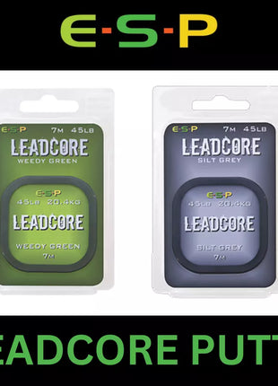 ESP LEADCORE 45lb 20.4kg 7m SILT GREY / WEEDY GREEN