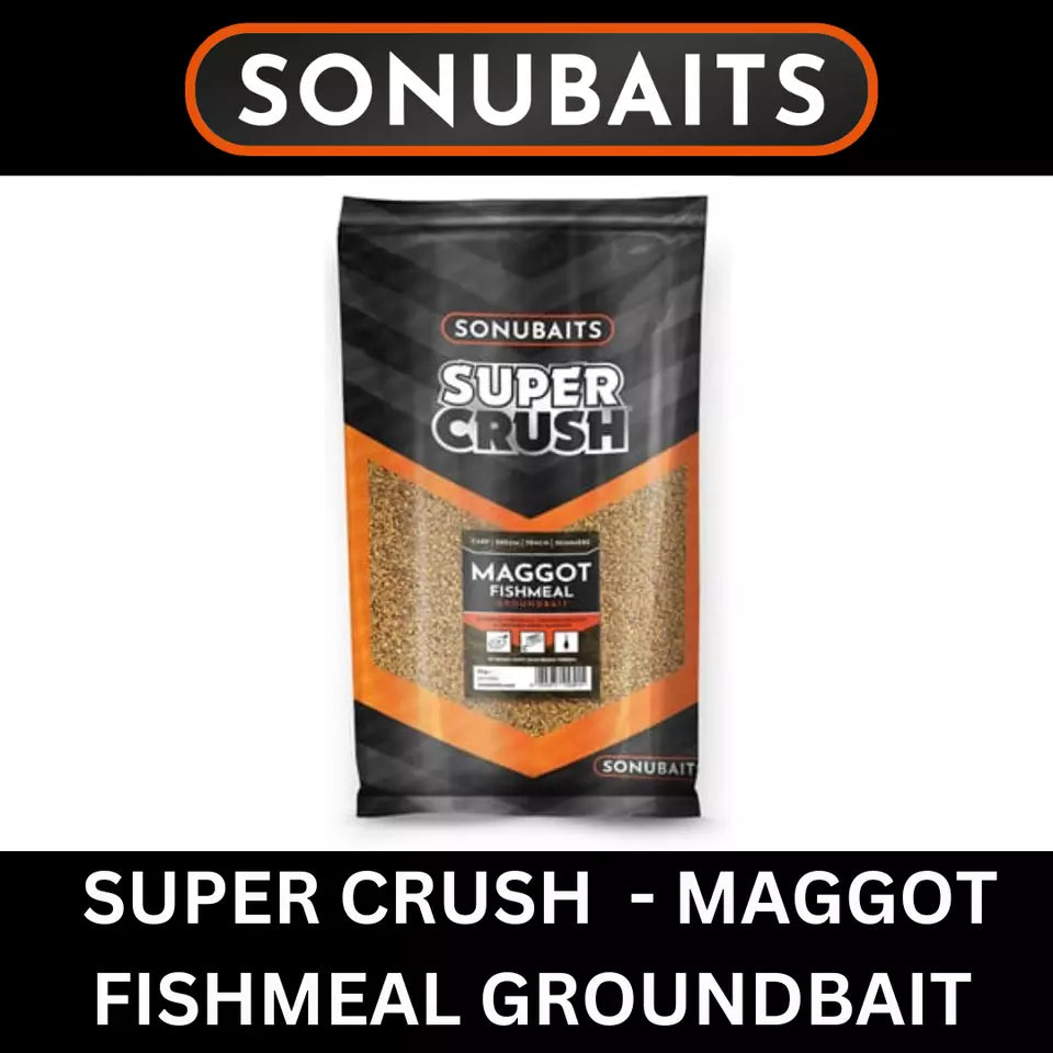 SONUBAITS SUPERCRUSH MAGGOT FISHMEAL GROUNDBAIT 2kg