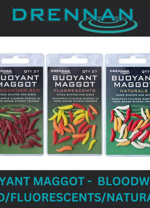 DRENNAN BUOYANT MAGGOT BLOODWORM RED / NATURALS / FLUORESCENTS
