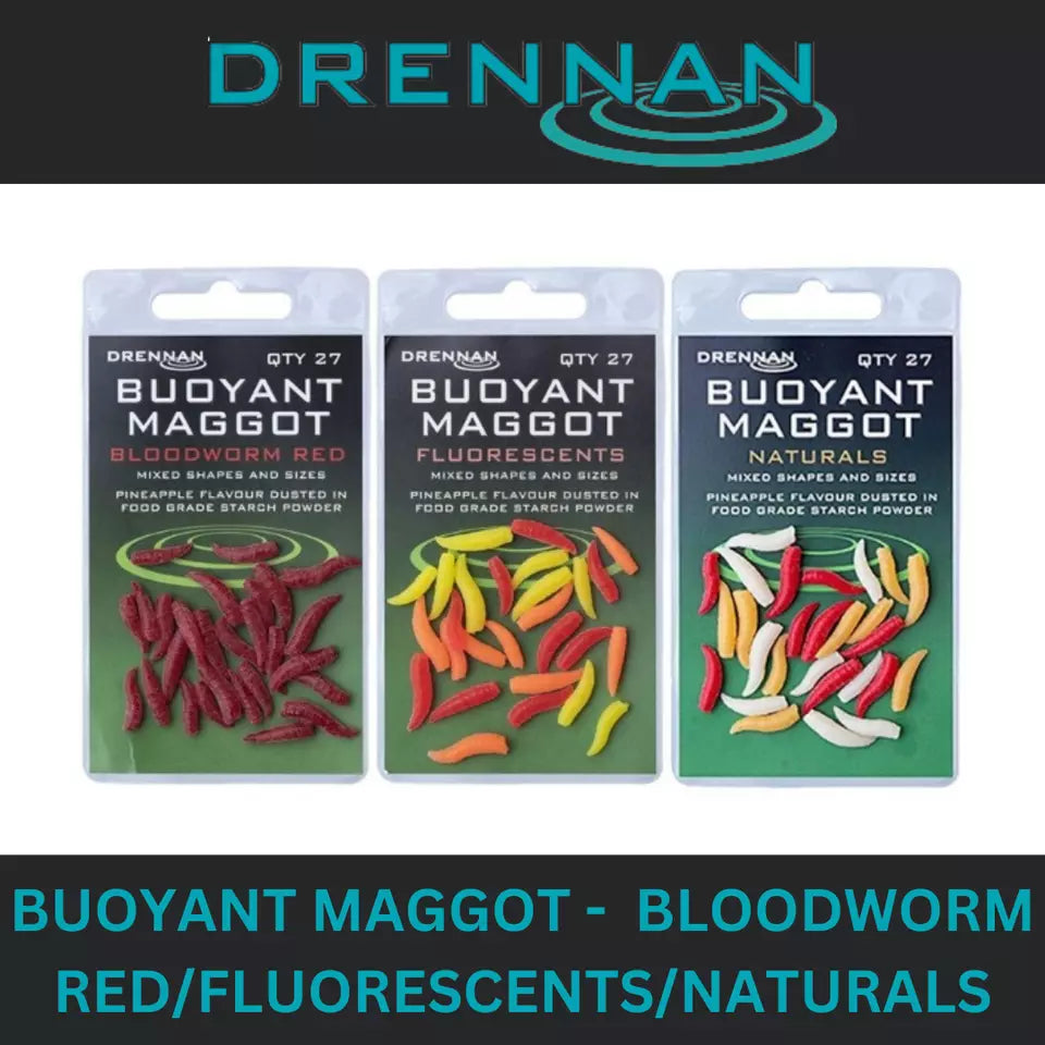 DRENNAN BUOYANT MAGGOT BLOODWORM RED / NATURALS / FLUORESCENTS