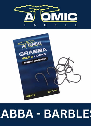 Atomic Tackle Grabba Barbless Size 6