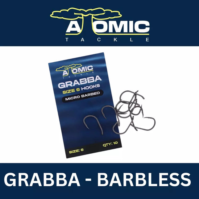 Atomic Tackle Grabba Barbless Size 6