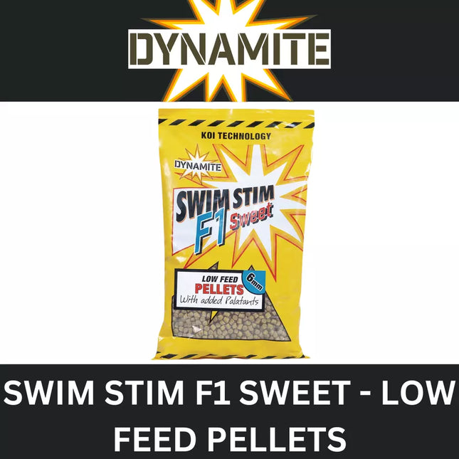 DYNAMITE SWIM STIM F1 SWEET LOW FEED PELLETS 2mm / 4mm / 6mm / 8mm